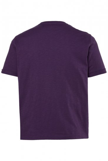 JP1880 850985 T-shirt met borstprint Donkerpaars TALL - TALL T-shirts - Extra lange T-shirts voor heren