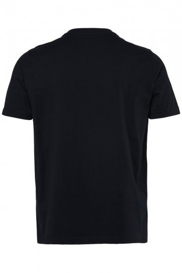 JP1880 851008 T-shirt met borstprint Zwart TALL - TALL T-shirts - Extra lange T-shirts voor heren