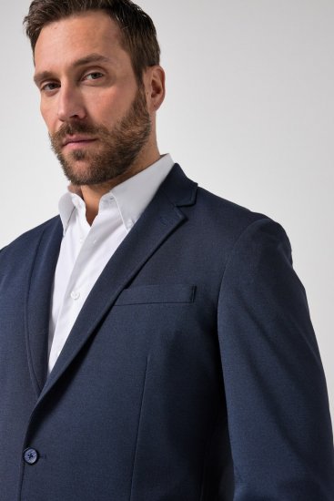 JP1880 851032 Colbert met lichte halve voering Donkerblauw - Pakken - Grote Maten Kostuum Heren