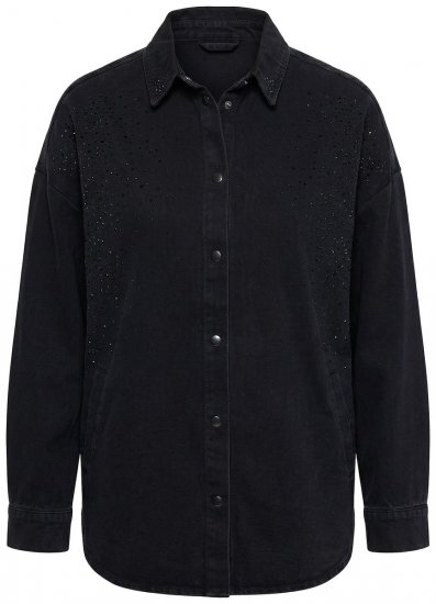 Ulla Popken 851036 Spijkerjack Antraciet - Jassen - Grote maten jassen voor dames