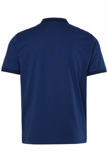 JP1880 851048 Poloshirt met rits Nachtblauw TALL - TALL polo's - Langere polo's: TALL-pasvorm