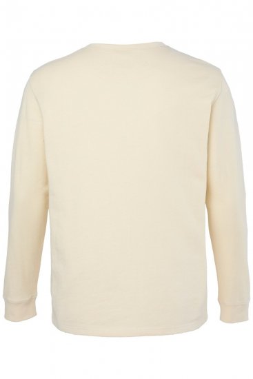 JP1880 851075 Henley-shirt met lange mouwen Zandgrijs TALL - TALL T-shirts - Extra lange T-shirts voor heren