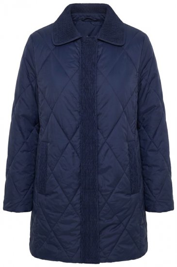 Ulla Popken 851123 Gewatteerd jack Donkerblauw - Jassen - Grote maten jassen voor dames