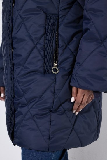Ulla Popken 851123 Gewatteerd jack Donkerblauw - Jassen - Grote maten jassen voor dames