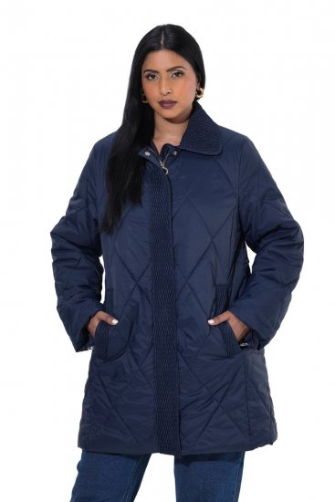 Ulla Popken 851123 Gewatteerd jack Donkerblauw - Jassen - Grote maten jassen voor dames