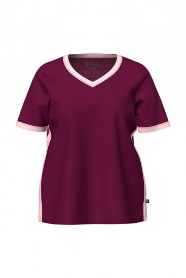 Ulla Popken 851245 Pyjama Bessenrood - Pyjama's en Loungewear - 
