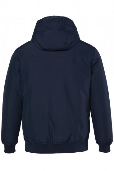 JP1880 851320 Jack met capuchon en warme voering Donkerblauw - Jassen - Grote Maten Herenjassen
