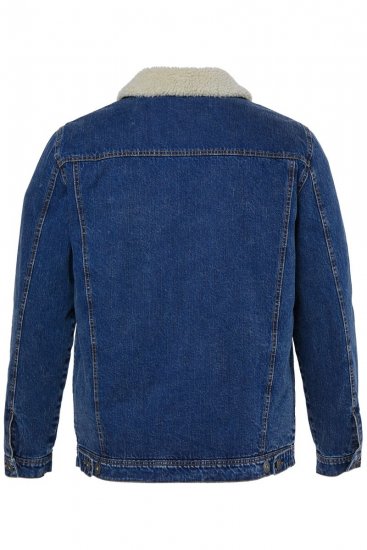 JP1880 851363 Spijkerjack met teddyvoering Denimblauw TALL - TALL jassen - Jassen in TALL-maten