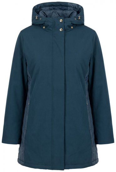 Ulla Popken 851459 Gewatteerd jack Petrol - Jassen - Grote maten jassen voor dames
