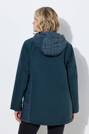 Ulla Popken 851459 Gewatteerd jack Petrol - Jassen - Grote maten jassen voor dames