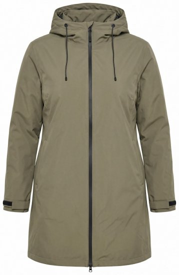 Ulla Popken 851560 Functioneel jack Olijfgroen - Jassen - Grote maten jassen voor dames