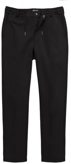 Men+ 663 Bilbao Flexlastic Jersey broek met elastische tailleband Zwart - Pakken - Grote Maten Kostuum Heren