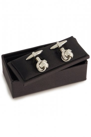JP1880 851707 Manchetknopen met knoop Zilvergrijs - Sieraden - 