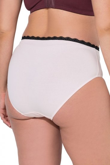 Ulla Popken 851711 Gebloemde slips 5-pack Bruin - Slips - 