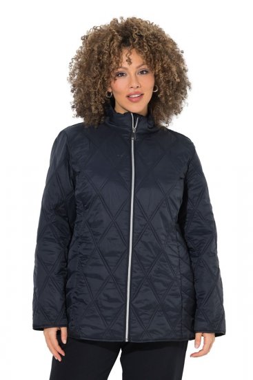 Ulla Popken 851777 Gewatteerd jack Zwart - Jassen - Grote maten jassen voor dames