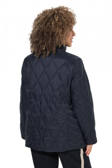 Ulla Popken 851777 Gewatteerd jack Zwart - Jassen - Grote maten jassen voor dames
