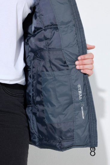 Ulla Popken 851791 Gewatteerd jack Donkerblauw - Jassen - Grote maten jassen voor dames