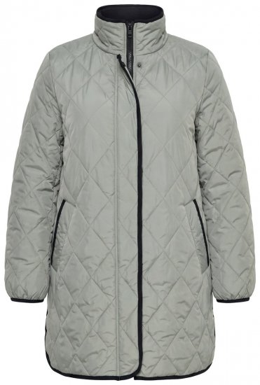 Ulla Popken 851792 Regenjas Olijfgroen - Jassen - Grote maten jassen voor dames