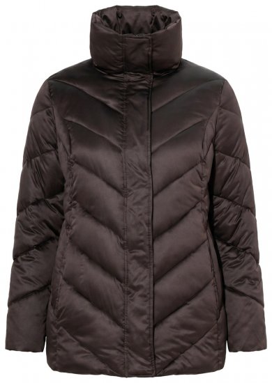 Ulla Popken 851799 Windjack Bruin - Jassen - Grote maten jassen voor dames