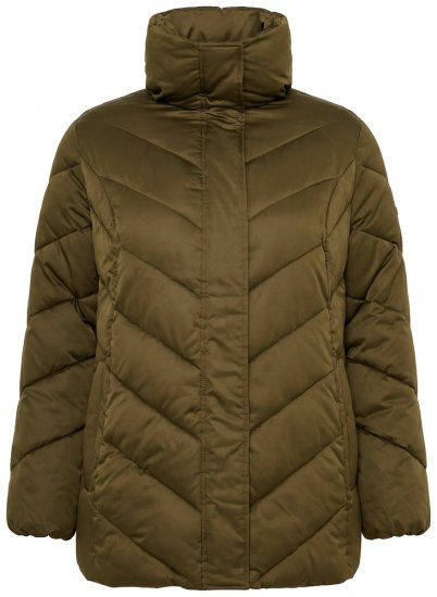 Ulla Popken 851799 Windjack Olijfgroen - Jassen - Grote maten jassen voor dames