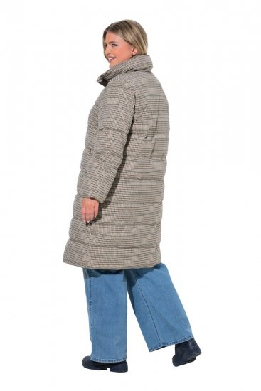 Ulla Popken 851801 Gewatteerde jas Gebroken wit - Jassen - Grote maten dames jassen