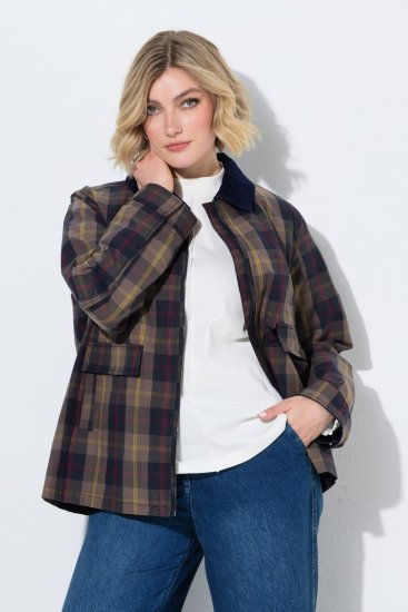 Ulla Popken 851806 Regenjas Donkerblauw - Jassen - Grote maten jassen voor dames