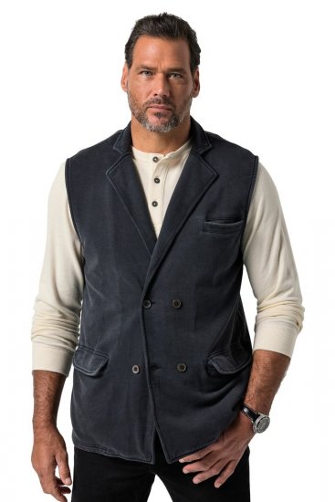 JP1880 851808 Sweatgilet Zwart TALL - TALL bodywarmers - 