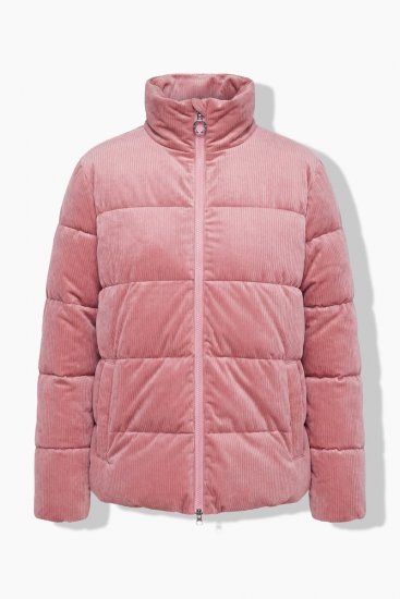 Ulla Popken 851819 Corduroy jack Oudroze - Jassen - Grote maten jassen voor dames