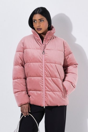 Ulla Popken 851819 Corduroy jack Oudroze - Jassen - Grote maten jassen voor dames