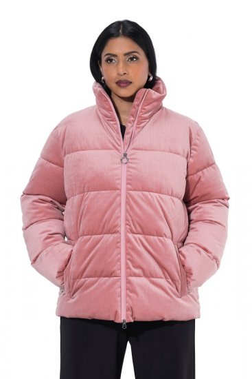 Ulla Popken 851819 Corduroy jack Oudroze - Jassen - Grote maten jassen voor dames