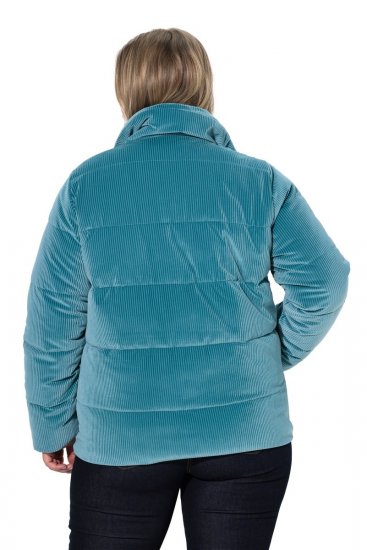 Ulla Popken 851819 Corduroy jack Grijs - Jassen - Grote maten jassen voor dames