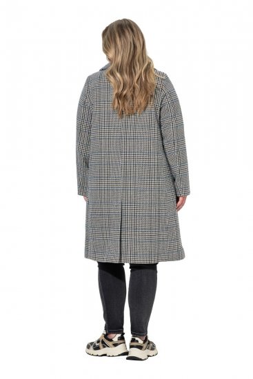 Ulla Popken 851826 Wollen jas Gebroken wit - Jassen - Grote maten dames jassen