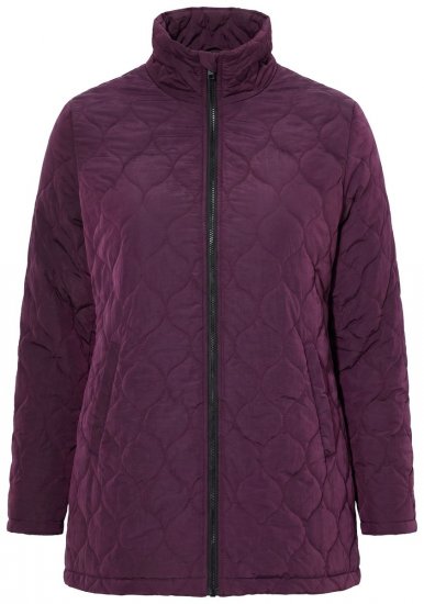 Ulla Popken 851831 Gewatteerd jack Bruin - Jassen - Grote maten jassen voor dames