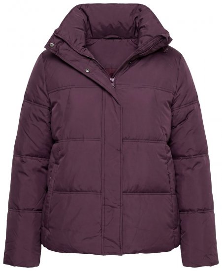 Ulla Popken 851832 Gewatteerd jack Bruin - Jassen - Grote maten jassen voor dames