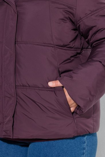 Ulla Popken 851832 Gewatteerd jack Bruin - Jassen - Grote maten jassen voor dames
