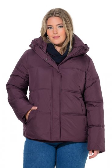 Ulla Popken 851832 Gewatteerd jack Bruin - Jassen - Grote maten jassen voor dames