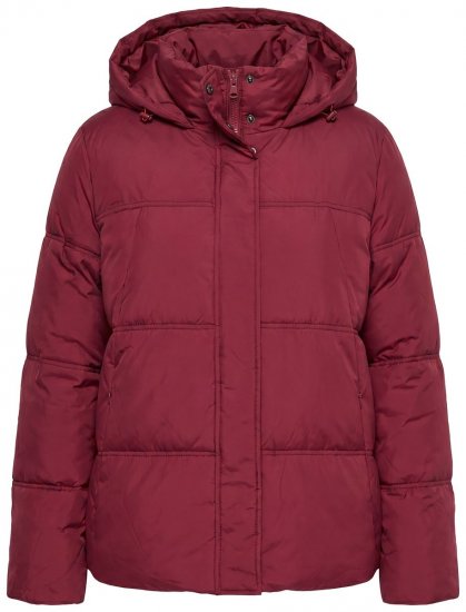 Ulla Popken 851832 Gewatteerd jack Rood - Jassen - Grote maten jassen voor dames