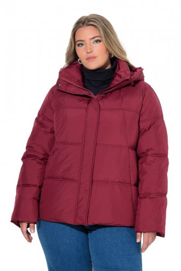 Ulla Popken 851832 Gewatteerd jack Rood - Jassen - Grote maten jassen voor dames