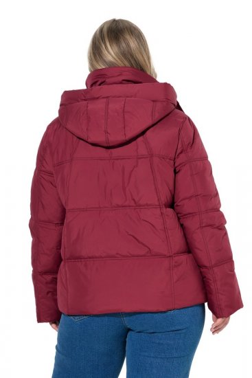 Ulla Popken 851832 Gewatteerd jack Rood - Jassen - Grote maten jassen voor dames