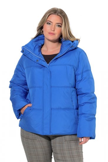 Ulla Popken 851832 Gewatteerd jack Petrol - Jassen - Grote maten jassen voor dames