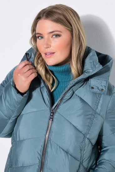 Ulla Popken 851842 Gewatteerde jas Kaki - Jassen - Grote maten dames jassen