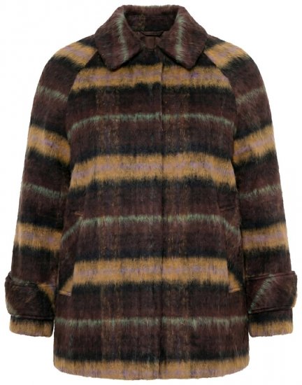 Ulla Popken 852178 Jasje Bruin - Jassen - Grote maten jassen voor dames