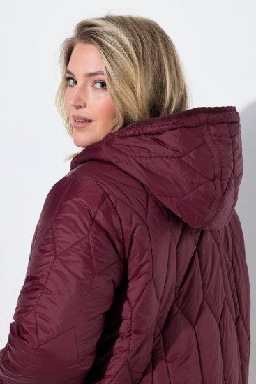 Ulla Popken 852413 Gewatteerd jack Pruim - Jassen - Grote maten jassen voor dames