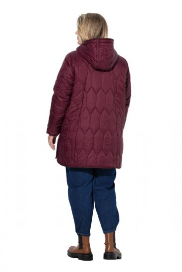 Ulla Popken 852413 Gewatteerd jack Pruim - Jassen - Grote maten jassen voor dames