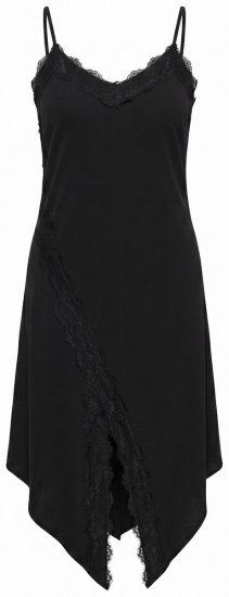 Ulla Popken 852636 Wikkeljurk Zwart - Jersey jurken - 