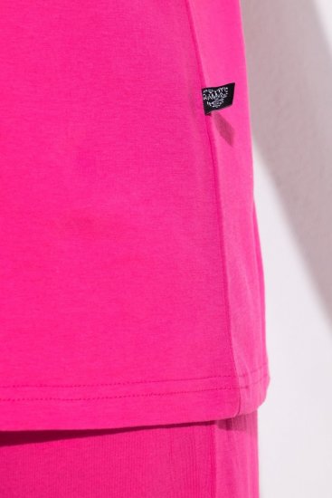 Ulla Popken 852747 Pyjamatop met lange mouwen Roze - Pyjama's en Loungewear - 