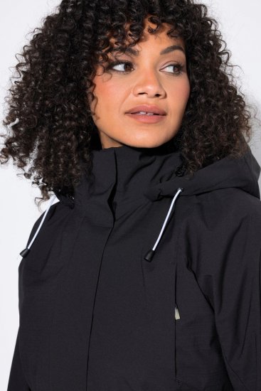 Ulla Popken 852901 Functionele jas Zwart - Jassen - Grote maten dames jassen