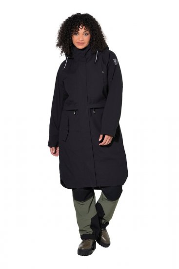 Ulla Popken 852901 Functionele jas Zwart - Jassen - Grote maten dames jassen
