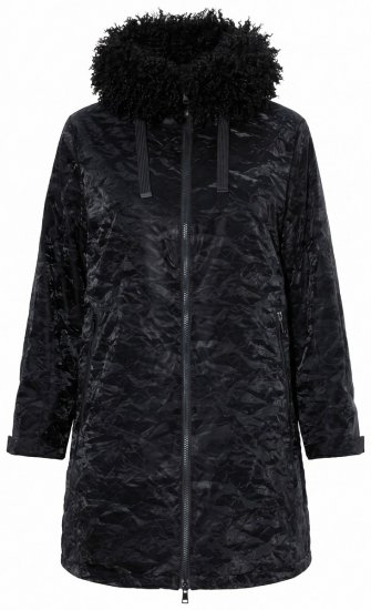 Ulla Popken 853831 Functionele jas Zwart - Jassen - Grote maten dames jassen