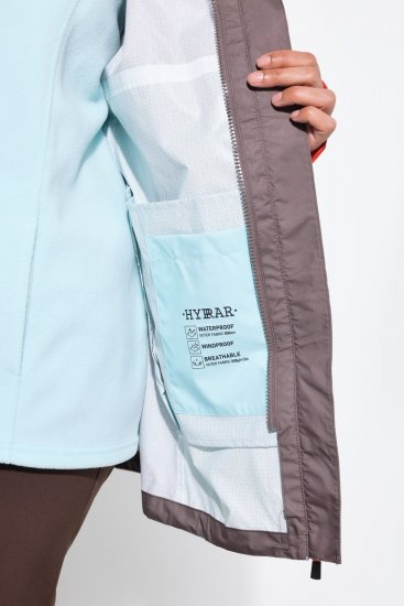 Ulla Popken 855313 Parka Taupe - Jassen - Grote maten dames jassen